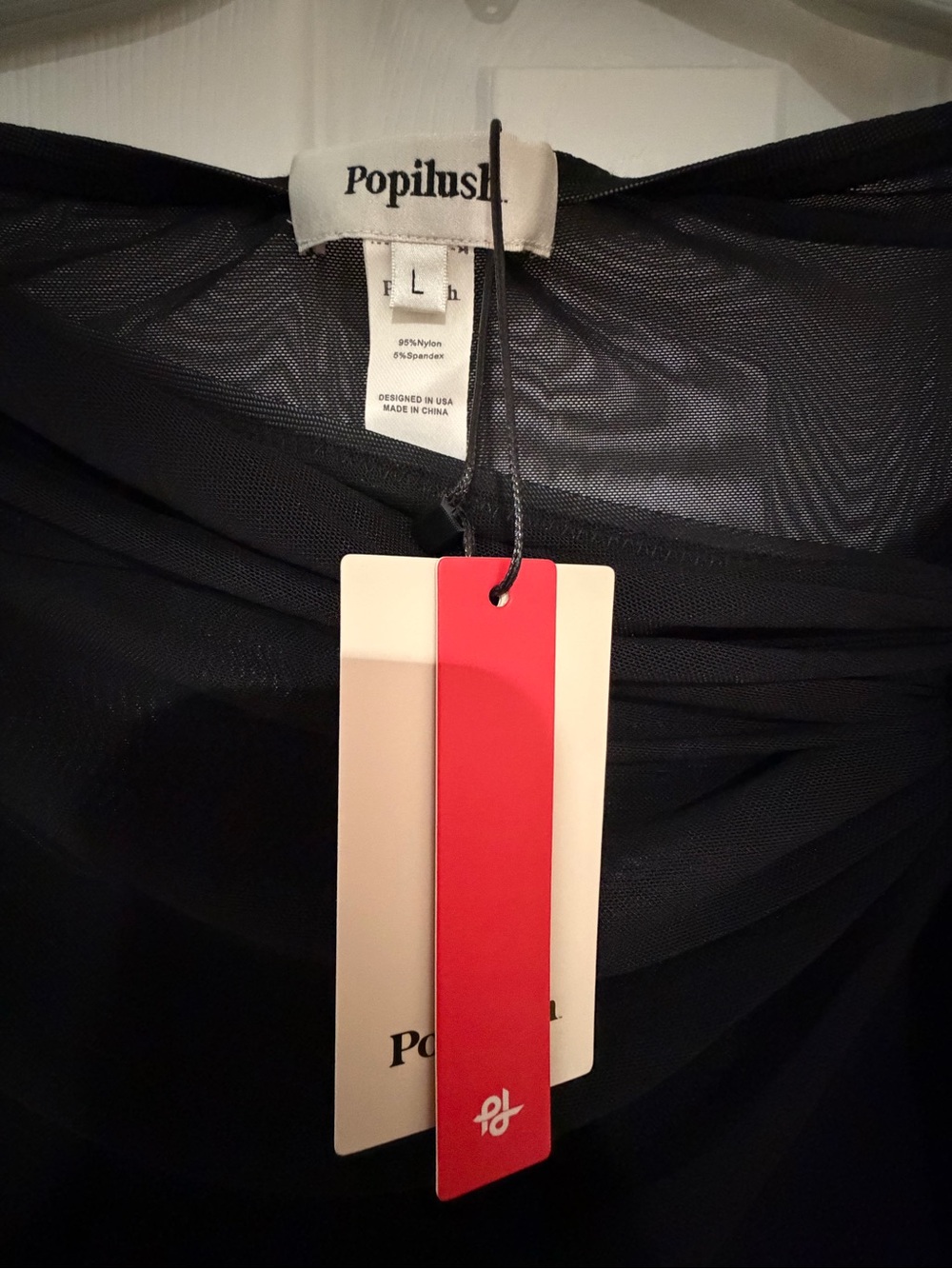 Popilush Bias Twist Mesh Sarong Coverup - Picture 6 of 8